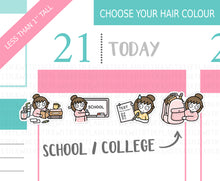 Load image into Gallery viewer, L_267 School Sampler | Lottie Stickers | Planner Stickers
