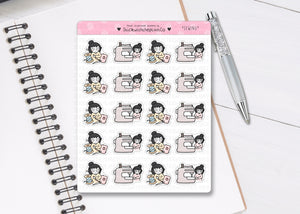 L_311 Sewing | Lottie Stickers | Planner Stickers