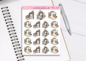 L_329 Spring Witch | Lottie Stickers | Planner Stickers