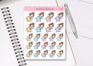 L_272 Stars | Lottie Stickers | Planner Stickers