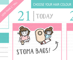 L_273 Stoma Bag | Lottie Stickers | Planner Stickers