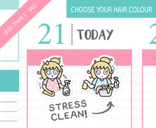 Load image into Gallery viewer, L_348 Stress Clean | Lottie Stickers | Planner Stickers
