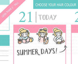 L_274 Summer Days | Lottie Stickers | Planner Stickers