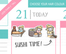 Load image into Gallery viewer, L_276 Sushi | Lottie Stickers | Planner Stickers
