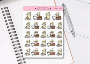 L_346 Tea and Cake | Lottie Stickers | Planner Stickers