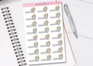 L_350 Trackers/Reviews | Lottie Stickers | Planner Stickers