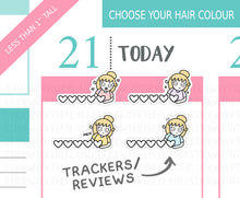 Load image into Gallery viewer, L_350 Trackers/Reviews | Lottie Stickers | Planner Stickers
