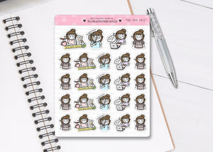 L_349 True Crime Girlie | Lottie Stickers | Planner Stickers