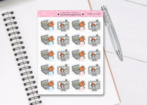 L_315 Video Meeting | Lottie Stickers | Planner Stickers