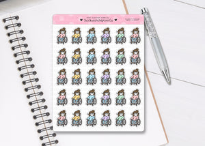 L_281 Wheelchair | Lottie Stickers | Planner Stickers