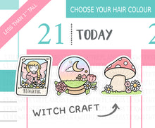 Load image into Gallery viewer, L_321 Spring Witch Craft | Lottie Stickers | Planner Stickers
