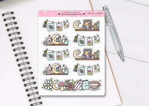 L_324 Spring Witch Dividers | Lottie Stickers | Planner Stickers