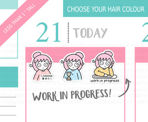 L_282 Work in Progress | Lottie Stickers | Planner Stickers