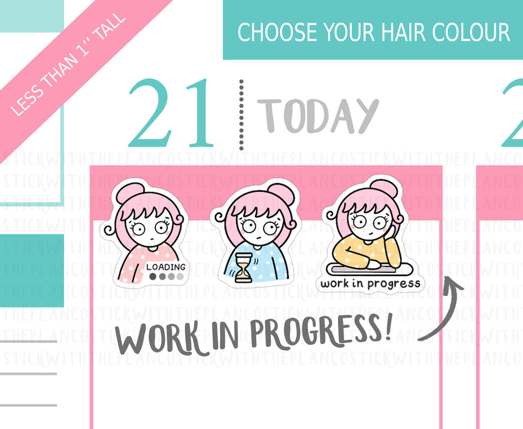 L_282 Work in Progress | Lottie Stickers | Planner Stickers