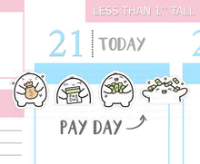 Load image into Gallery viewer, S_005 Squidge Gets Paid | Squidge Stickers | Planner Stickers
