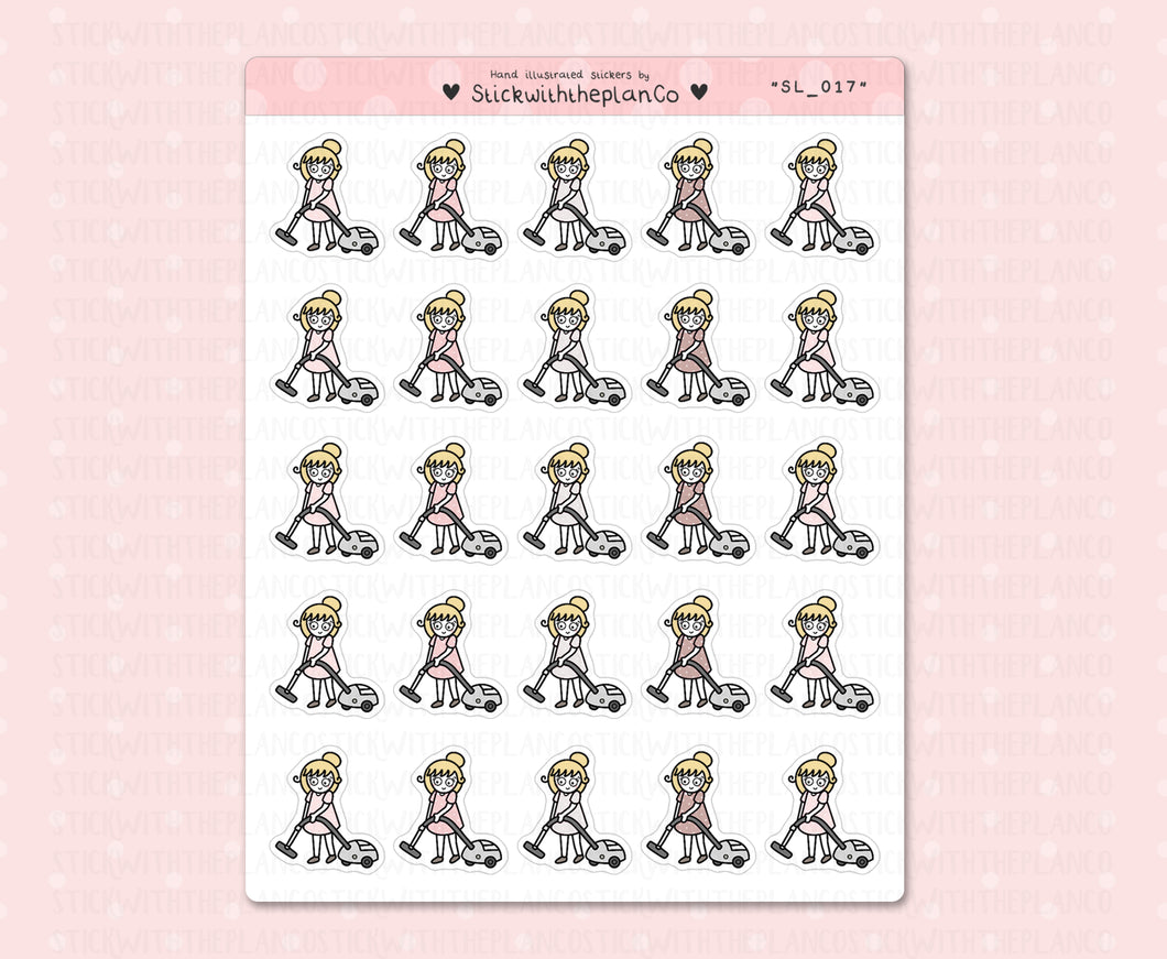 SL_017 Hoovering | Neutral Lottie Stickers | Planner Stickers