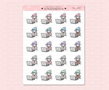 Load image into Gallery viewer, SL_019 Laptop | Neutral Lottie Stickers | Planner Stickers
