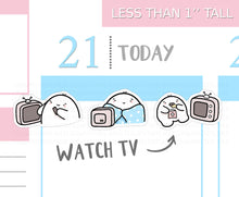 Load image into Gallery viewer, S_023 Squidge Watches TV | Squidge Stickers | Planner Stickers
