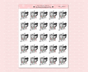 SL_024 Phone Call | Neutral Lottie Stickers | Planner Stickers