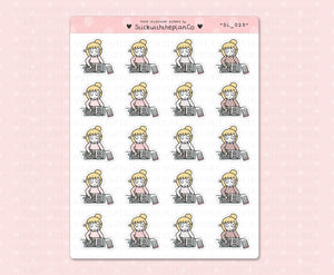 SL_025 Planning Time | Neutral Lottie Stickers | Planner Stickers