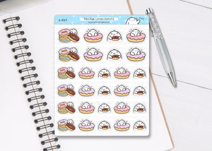 S_029 Squidge Loves Donuts | Squidge Stickers | Planner Stickers