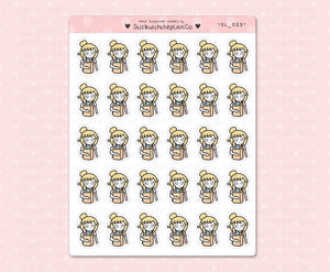 SL_033 Grocery Shopping | Neutral Lottie Stickers | Planner Stickers