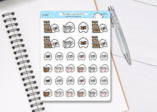 Load image into Gallery viewer, S_037 Squidge Loves Reading | Squidge Stickers | Planner Stickers
