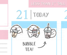 Load image into Gallery viewer, S_040 Squidge Loves Bubble Tea | Squidge Stickers | Planner Stickers
