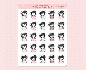 SL_040 Headache + Migraine | Neutral Lottie Stickers | Planner Stickers