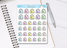 Load image into Gallery viewer, S_041 Squidge Has a Cosy Day | Squidge Stickers | Planner Stickers
