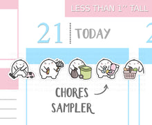 Load image into Gallery viewer, S_066 Squidge Does Chores | Squidge Stickers | Planner Stickers
