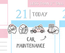 Load image into Gallery viewer, S_067 Squidge Maintains the Car | Squidge Stickers | Planner Stickers
