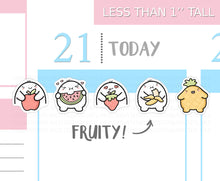 Load image into Gallery viewer, S_069 Squidge Loves Fruit | Squidge Stickers | Planner Stickers
