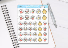 Load image into Gallery viewer, S_069 Squidge Loves Fruit | Squidge Stickers | Planner Stickers
