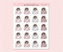 Load image into Gallery viewer, SL_074 Hiding In Blanket | Neutral Lottie Stickers | Planner Stickers
