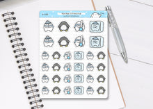 Load image into Gallery viewer, S_100 Squidge is Freezing! | Squidge Stickers | Planner Stickers
