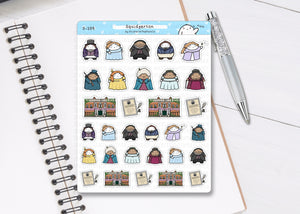 S_109 Squidgerton | Squidge Stickers | Planner Stickers