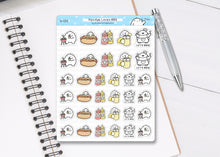 Load image into Gallery viewer, S_121 Squidge Loves BBQ | Squidge Stickers | Planner Stickers
