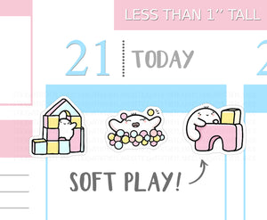 S_130 Squidge Goes To Softplay | Squidge Stickers | Planner Stickers