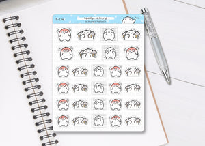 S_136 Squidge Is Angry | Squidge Stickers | Planner Stickers