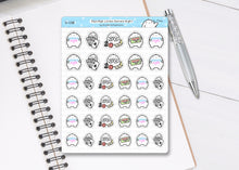 Load image into Gallery viewer, S_138 Squidge Has A Games Night | Squidge Stickers | Planner Stickers
