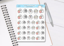 Load image into Gallery viewer, S_149 Squidge Goes To The Cinema | Squidge Stickers | Planner Stickers
