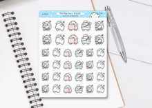 Load image into Gallery viewer, S_152 Squidge Has A Shower | Squidge Stickers | Planner Stickers
