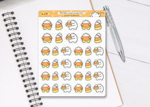 Load image into Gallery viewer, S_179 Squidge Loves Candy Corn | Squidge Stickers | Planner Stickers
