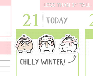 S_192 Squidge is Feeling Cosy | Squidge Stickers | Planner Stickers