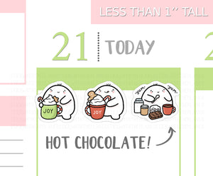 S_193 Squidge Loves Hot Chocolate | Squidge Stickers | Planner Stickers