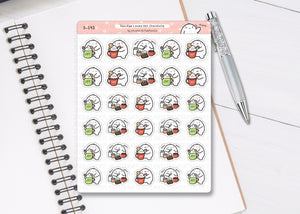 S_193 Squidge Loves Hot Chocolate | Squidge Stickers | Planner Stickers