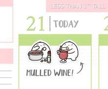 Load image into Gallery viewer, S_194 Squidge Loves Mulled Wine | Squidge Stickers | Planner Stickers
