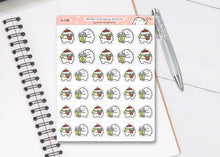 Load image into Gallery viewer, S_196 Squidge Loves Festive Hot Drinks | Squidge Stickers | Planner Stickers
