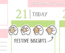 Load image into Gallery viewer, S_197 Squidge Loves Festive Biscuits | Squidge Stickers | Planner Stickers
